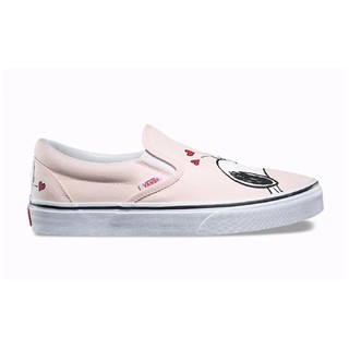 Vans X Peanuts Classic Slip-On สีชมพู ,smack/pearl