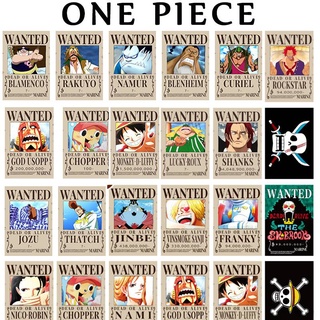 One PIECE โปสเตอร์ภาพวาด ลายการ์ตูนลูฟี่ สําหรับตกแต่งผนังบ้าน ห้องนอน 18 ชิ้น ต่อชุด