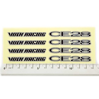 สติกเกอร์ติดก้านแม็ก VOLK RACING CE28 1 ชุด ติดได้ 4 ล้อมี 2 สี สีดำ สีน้ำเงิน