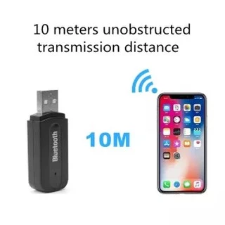Bluetooth Adapter ไร้สายบลูทู ธ รับเสียง Dongle อะแดปเตอร์ 3.5mm แจ็คสเตอริโอส่งสัญญาณเสียง สำหรับ ลำโพงคอมพิวเตอร์โทรศั