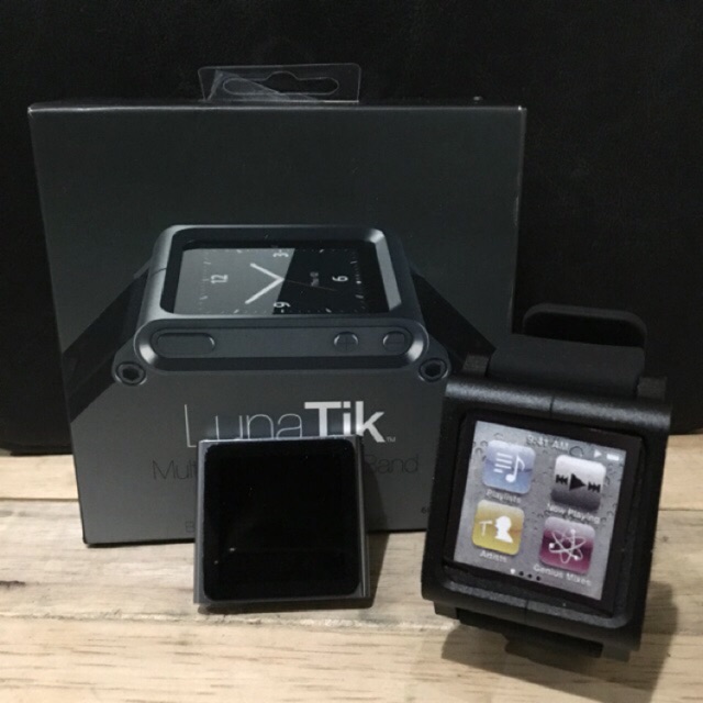 iPod Nano gen6 ขายยกชุด สินค้ามือสอง+สายนาฬิกา LunaTik สินค้าใหม่