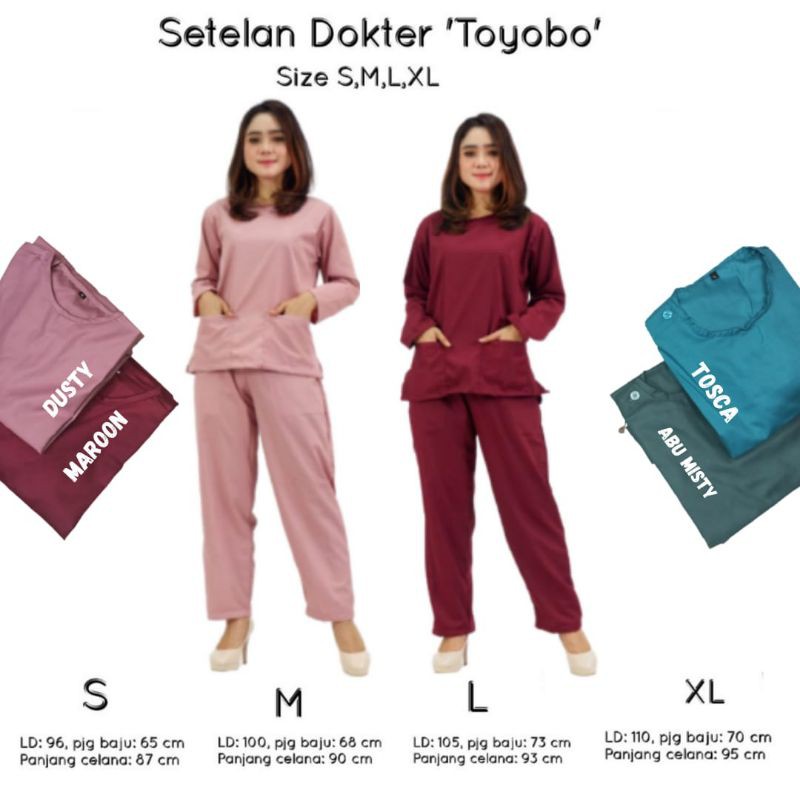 NURSE UNIFORM / DOCTOR UNIFORM / LONG-SLEEVED MEDICAL UNIFORM / ชุดหมอ