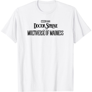 ROUNDคอลูกเรือNeckเสื้อยืด พิมพ์ลายโลโก้ Marvel Doctor Strange In The Multiverse Of Madness สําหรับผู้ใหญ่-4XL