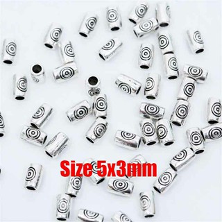 ลูกปัดโลหะสีเงิน2 (5 ชิ้น/set)