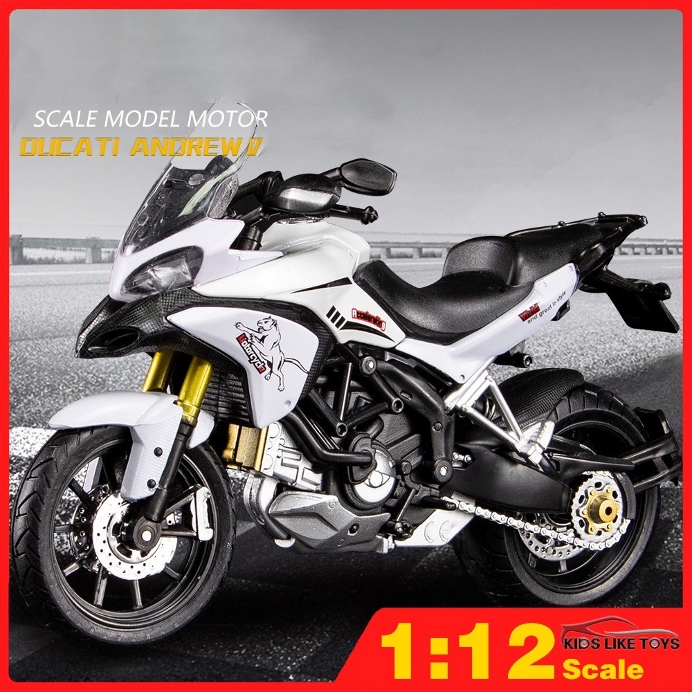 Klt 1:12 Ducati Andrew โมเดลรถมอเตอร์ไซค์ ของเล่นสําหรับเด็กผู้ชาย