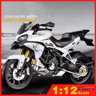 Klt 1:12 Ducati Andrew โมเดลรถมอเตอร์ไซค์ ของเล่นสําหรับเด็กผู้ชาย