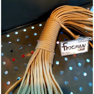 Frogmangear Paracord 550 เชือก พาราคอด ยาว 30 เมตร เชือกใน 7 เส้น เชือกรับแรง 550 lb Brown01