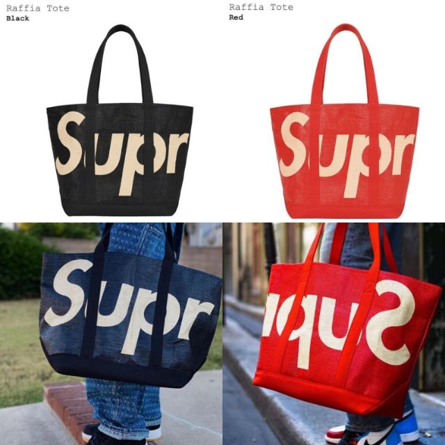 Supreme Raffia Tote Bag (ลิขสิทธิ์แท้100%)