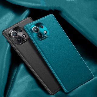 Case Xiaomi 11 Lite 5G NE Mi 11 Lite Mi 11 เคส High Quality Leather Phone Case เคสโทรศัพท Mens Business Metal Phone Lens Protection Hard Cover