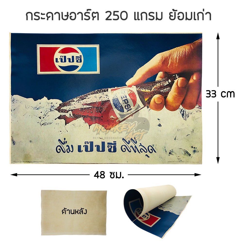 โปสเตอร์วินเทจ หนังเก่า ภาพยนต์เก่า, ขนาด 33 x 48 ซม., กระดาษอาร์ต 250 แกรม ย้อมเก่า ราคา ถูกที่สุด ดีลบีเคเค แกลเลอรีภาพที่ 2