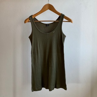 เสื้อกล้าม Jaspal Olive Green Logo Tank