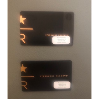 Starbucks card  reserve ไม่ขูดพิน ไม่มีเงินในบัตร