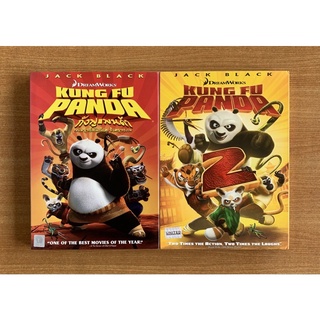 DVD : Kung Fu Panda ภาค 1, 2 กังฟูแพนด้า [มือ 1 ปกสวม] Cartoon / Jack Black ดีวีดี หนัง แผ่นแท้ ตรงปก