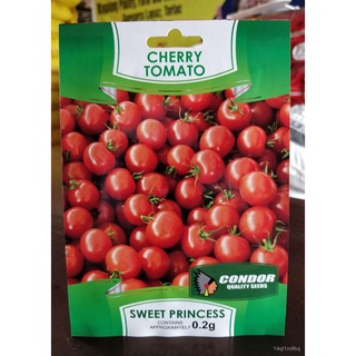 CONDOR SEEDS - CHERRY TOMATO SEEDS - SWEET PRINCESS 0.2กรัมแม่และเด็ก/ผักชี/พาสต้า/เมล็ด/หมวก/กุหลาบ/กระโปรง/seeds/ผักกา