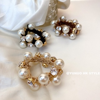 Elegant Pearl Head Rope หญิง Simple Hair Rope ยางเกาหลี Pear…