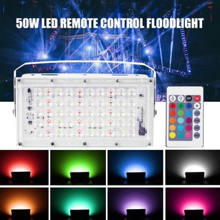 โคมไฟฟลัดไลท์ 100W สปอตไลท์ LED​ spot​light ไฟแต่งหลากสี ไฟตกแต่ง ไฟส่องสว่าง ปลั๊กพร้อมใช้งานทันที