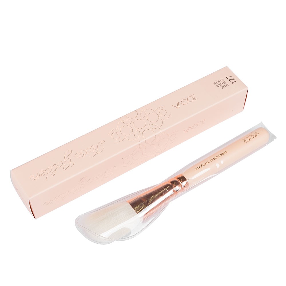 ZOEVA 127 LUXE SHEER CHEEK MAKEUP BLUSH BRUSH  ROSE GOLDEN VOLUME 2