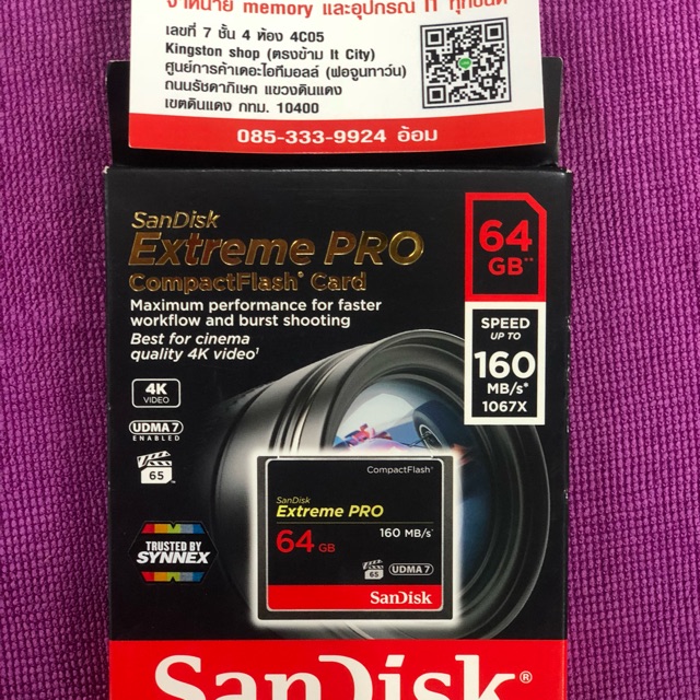 Sandisk Extreme Pro Compact Flash CF Memory Card 160MB/s UDMA 7 - 64 GB
