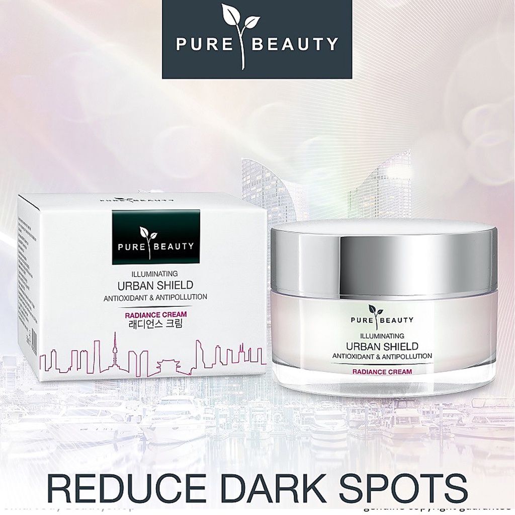 PURE BEAUTY Pure Beauty Illuminating Urban Shield Radiance Cream ผลิตภัณฑ์ครีมบำรุงผิวหน้าสูตรพรีเมี