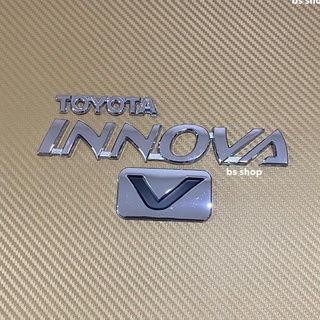 โลโก้ TOYOTA+ INNONA +V ติดท้ายโตโยต้า ราคายกชุด 3 ชิ้น