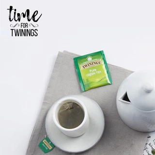 Twinings Pure Green Tea ทไวนิงส์ ชาเขียว เพียว กรีนที ชนิดซอง 2 กรัม แพ็ค 25 ซอง