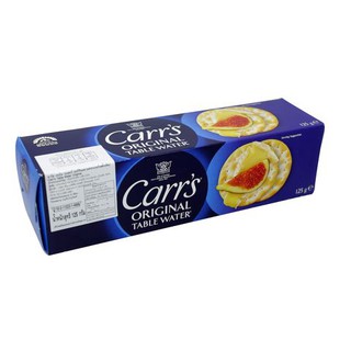 Carrs Table Water Crackers 125g  คาร์ส เทเบิลวอเตอร์ บิสกิต 125 กรัม