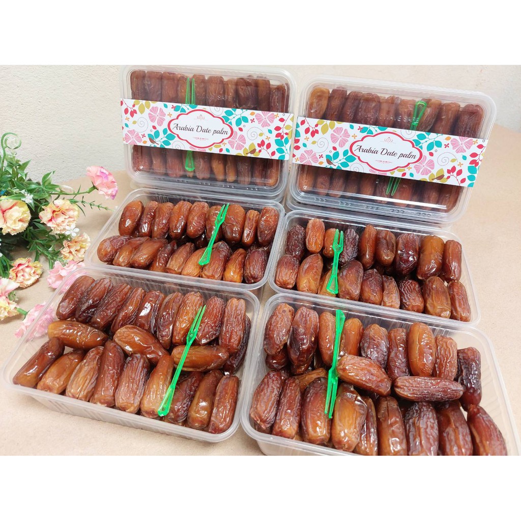 อินทผลัมสายพันธ์เดกเลทนัวร์ไร้เมล็ด ขนาด 500 กรัม Dates with seed Noir seedless size 500 g. - รูปที่ 2