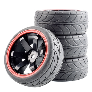 RC 701A-6086 Grip Tires insert sponge &amp; Wheel For HSP HPI Tamiya Racing 1:10 On-Road Car