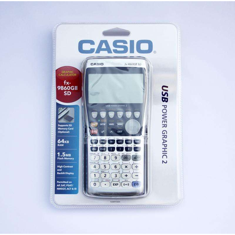 Casio เครื่องคิดเลข วิทยาศาสตร์ รุ่น FX9860GII SD เพิ่มเมมโมรี่ได้ ประกันศูนย์ (ส่งฟรี มีเก็บเงินปลา