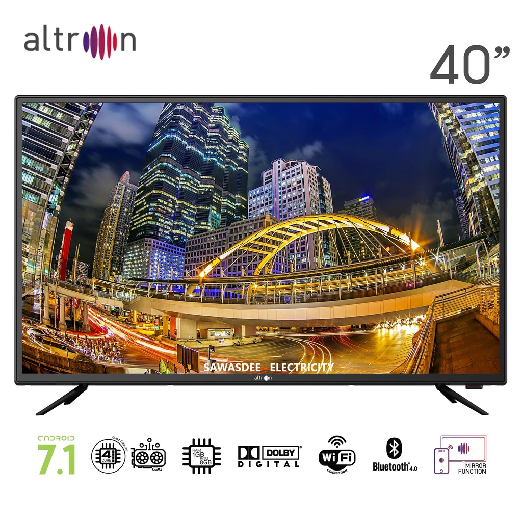 Altron Full HD LED Smart TV ขนาด 40 นิ้ว รุ่น LTV-4008 ประกันเครื่องและหลอดภาพ 3 ปี