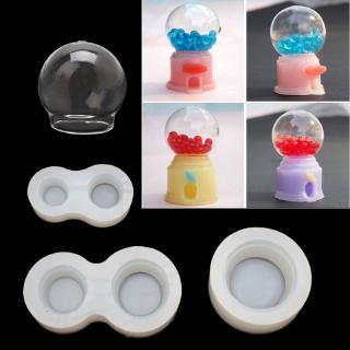 XY` DIY Crystal Ball Glass Resin Mold Art Crafts Twirling Gumballs Machine Game Mold