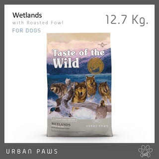 อาหารสุนัข Taste of The Wild - Wetlands สูตรเป็ดย่าง, นกกระทาย่าง และไก่งวง สำหรับสุนัขโต 12.7 Kg.