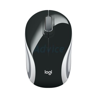 Wireless Optical Mini Mouse LOGITECH (M-187) Black (สีใหม่)