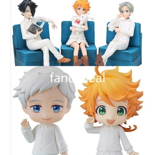 Anime The Promised Neverland Emma Norman Ray Sofa Ver. Nendoroid #1092 #1505 PVC Action Figure Collection Toy