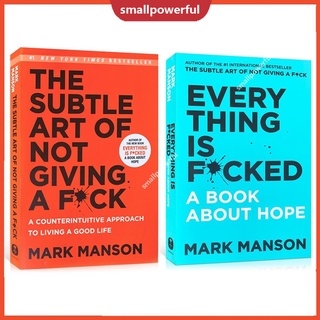 Sma หนังสือศิลปะจริง A F*Ck Manson Everything Is F*Cked: หนังสือป่าแรงบันดาลใจ English book The subtle art of not giving a f*k + Everything is f*cked two book set