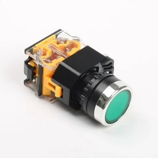 ปุ่มกดสวิตช์1NO + 1NC Self กดติดปล่อยดับ ,กดติดกดดับ LA38-11BN BNZS 22 มม. 220v