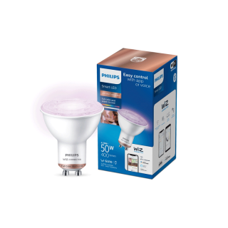 Philips WiZ Color Ambiance bulb - หลอดไฟเปลี่ยนสีอัจฉริยะ เปลี่ยนสีได้ 16 ล้านสี ขั้ว GU10