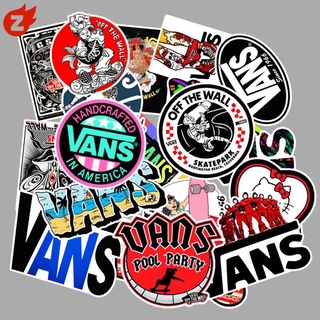 Vans สติกเกอร์กราฟฟิติ กันน้ํา สําหรับติดตกแต่งรถยนต์ 50 ชิ้น ต่อชุด