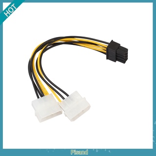 Pi สายเคเบิ้ลเชื่อมต่อกราฟิกการ์ด 18 . 8 Pin ( 6 + 2 ) Pcie To Dual Molex