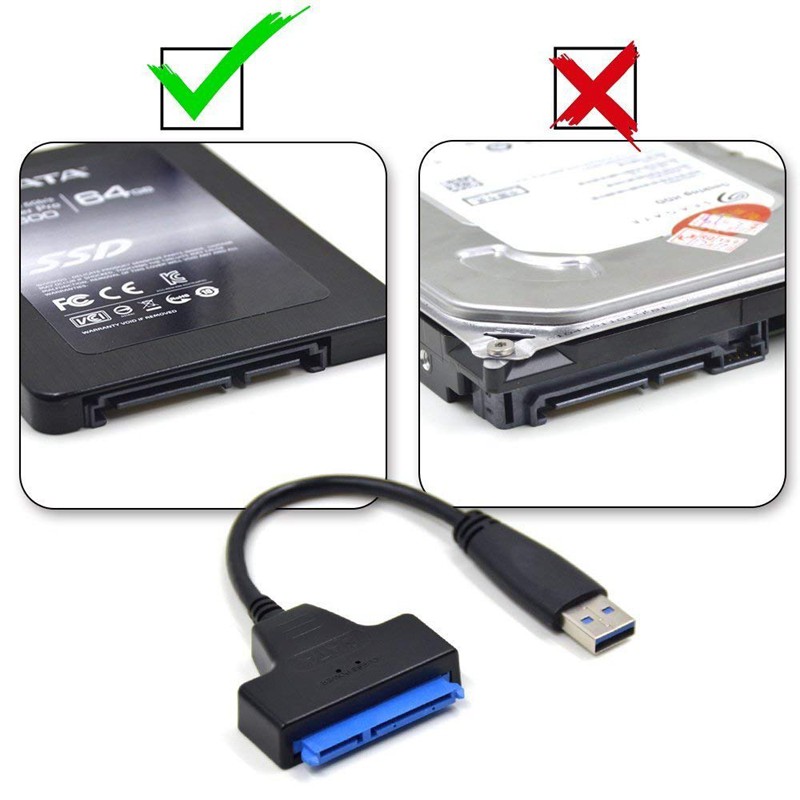 สายตัวแปลง USB 3.0 SATA Adapter 2.5 Inch Converter Cable for 2.5 inch SSD HDD Hard Disk Drive Adapter