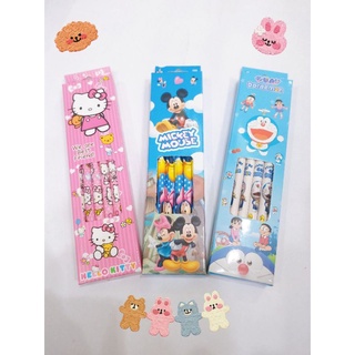 ดินสอไม้ HB ลายDoraemon, Hello Kitty, Mickey Mouse