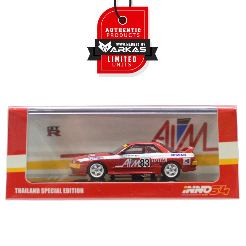INNO รุ่น INNO64 1/64 NISSAN SKYLINE GT-R R32 83 AIM MOTORSPORT JTC FUJI 500KM 1992