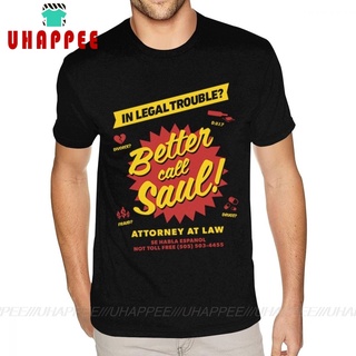 คอลูกเรือเสื้อยืดแขนสั้น พิมพ์ลาย Better Call Saul สําหรับผู้ชายS-5XL