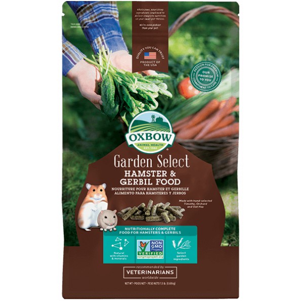 Oxbow Garden Select Hamster & Gerbil Food อาหารแฮมเตอร์ สูตรการ์เด้นซีเล็ค 0.68 กก.