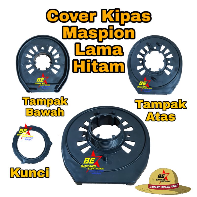 ฝาครอบตัวพัดลม Maspion เก่า Maspion สีดํา 12 16 นิ้ว Caper