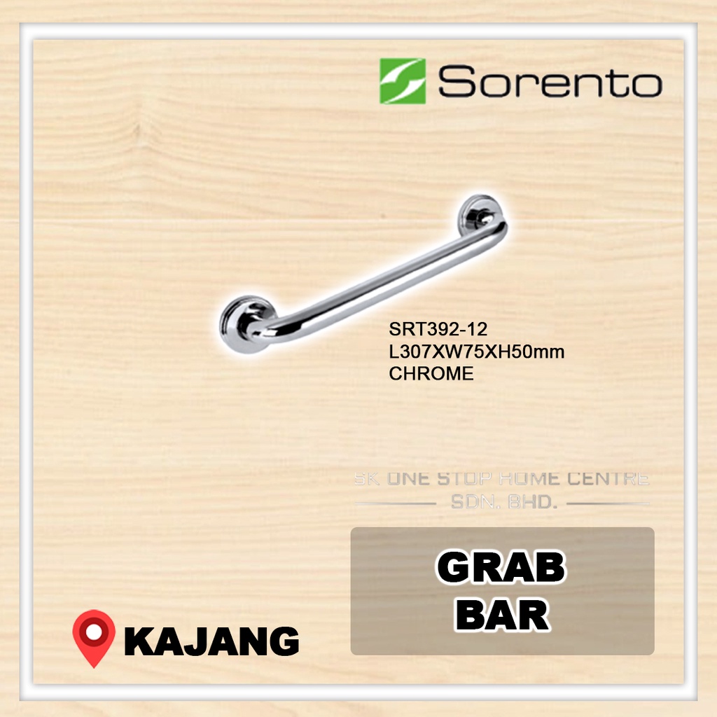 SORENTO Stainless Steel 304 วัสดุ Grab Bar ( CHROME ) SRT392-12 / SRT392-18 / 392-24