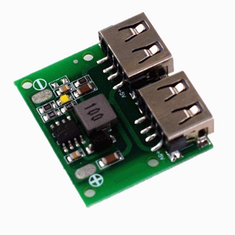 Dc-dc 9V / 12V / 24V To 5V Dual USB Output 3A Step-Down โมดูลเอาท์พุต 6-26V