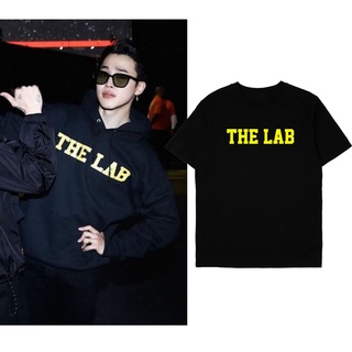 คอตต้อนคอกลมเสื้อยืดแขนสั้น พิมพ์ลาย Bts JIMIN The LAB สําหรับผู้ชายS-5XL