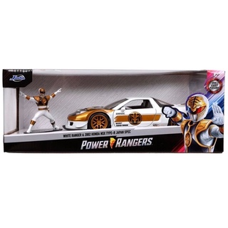 1:24 White Ranger &amp; 2002 Honda NSX Type-R Japan Spec (Power Ranger) [JADA]