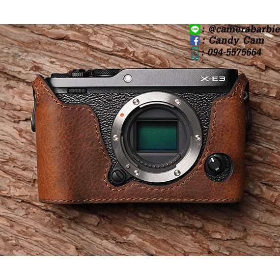 Half case เคสหนัง หนังแท้ Mr Stone Fujifilm XE3